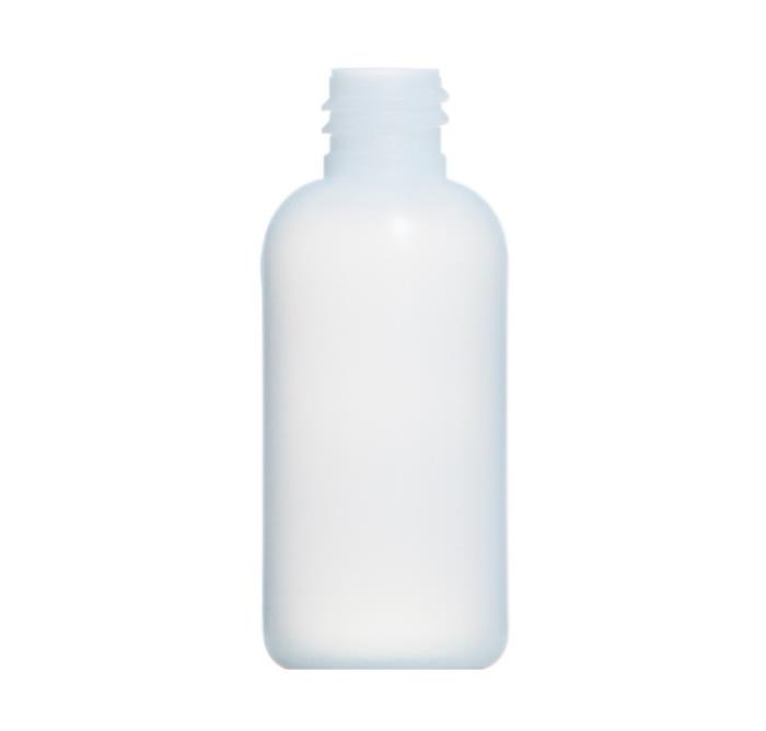 100ml Natural HDPE Boston Round Bottle, 20/410 Neck